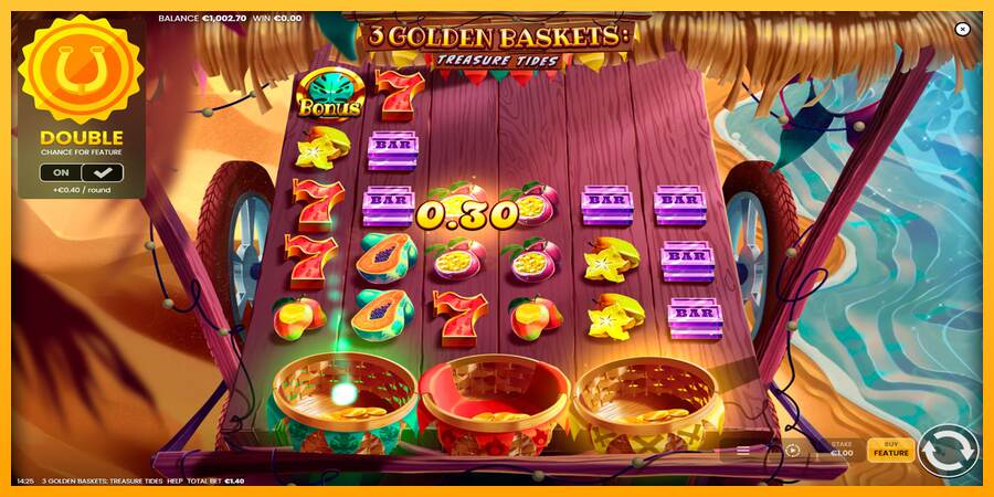 3 Golden Baskets: Treasure Tides mesin permainan untuk uang, gambar 3