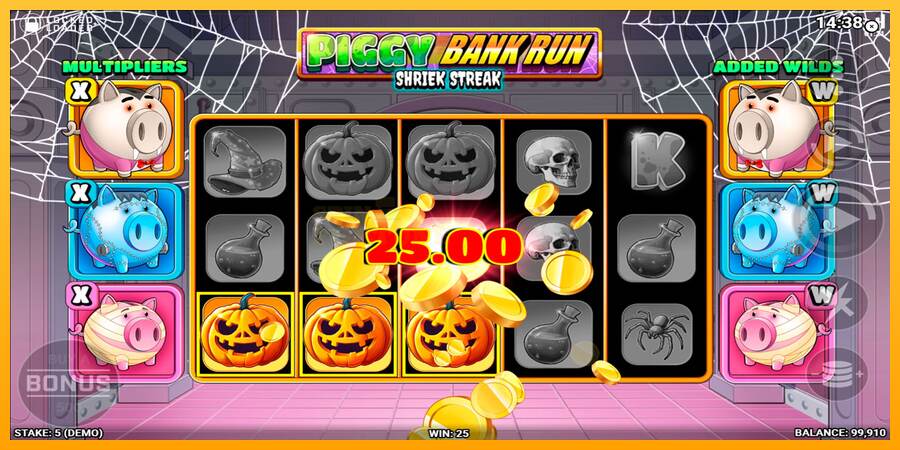 Piggy Bank Run - Shriek Streak mesin permainan untuk uang, gambar 2