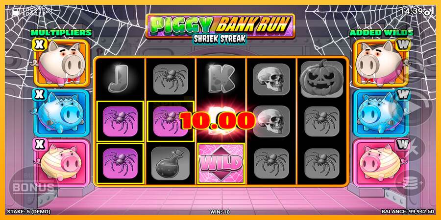 Piggy Bank Run - Shriek Streak mesin permainan untuk uang, gambar 4