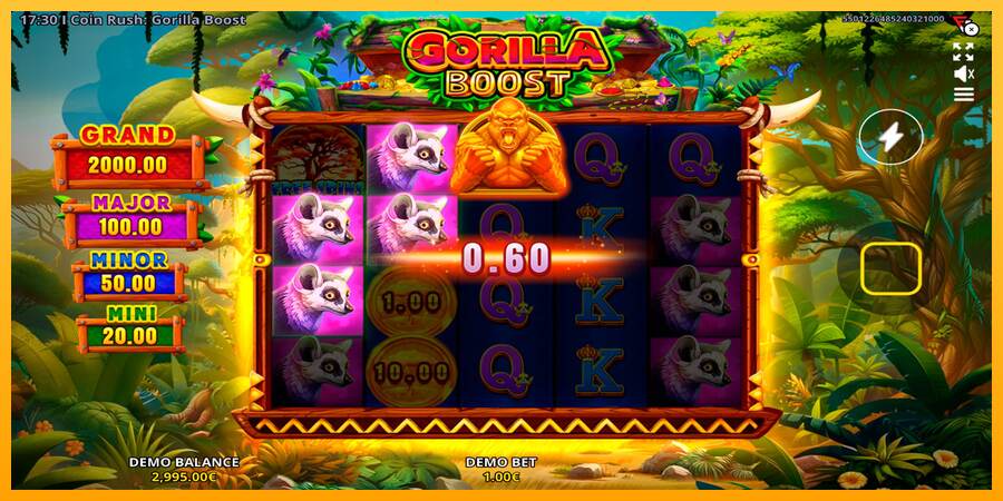 Coin Rush: Gorilla Boost mesin permainan untuk uang, gambar 2