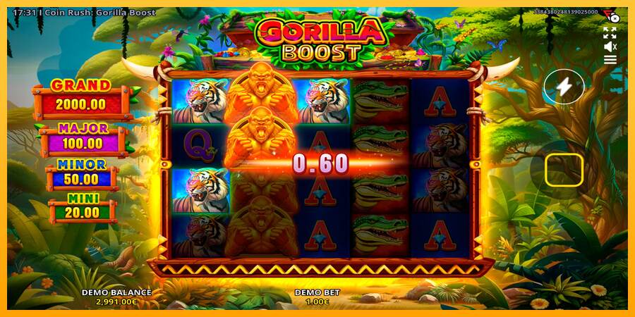 Coin Rush: Gorilla Boost mesin permainan untuk uang, gambar 3