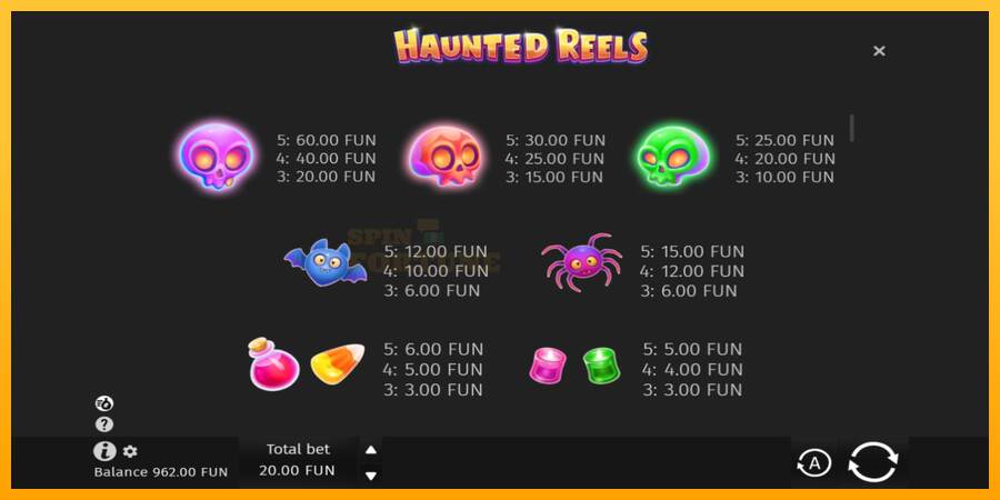 Haunted Reels mesin permainan untuk uang, gambar 6