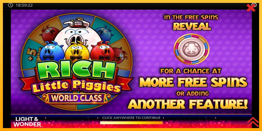 Rich Little Piggies World Class mesin permainan untuk uang, gambar 1