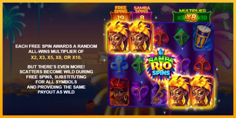 Samba Rio Spins mesin permainan untuk uang, gambar 6