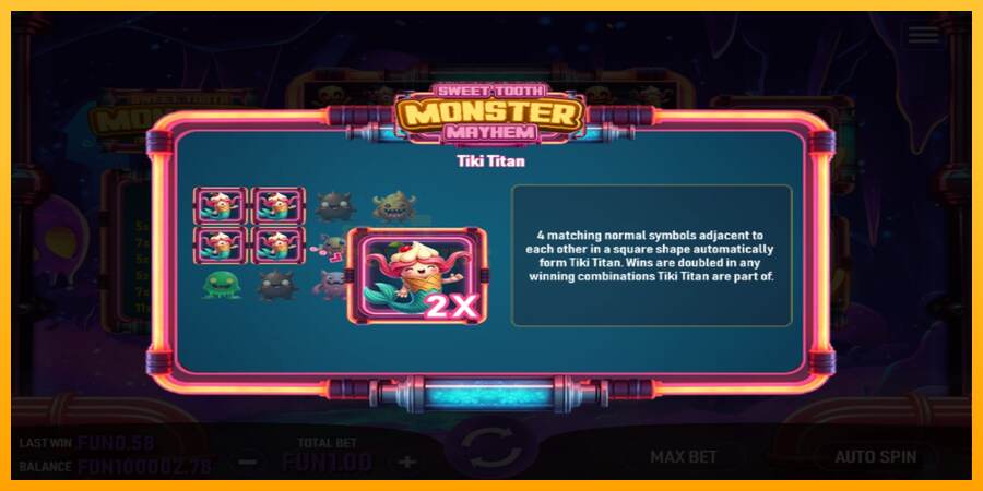 Sweet Tooth Monster Mayhem mesin permainan untuk uang, gambar 4