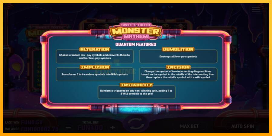 Sweet Tooth Monster Mayhem mesin permainan untuk uang, gambar 5