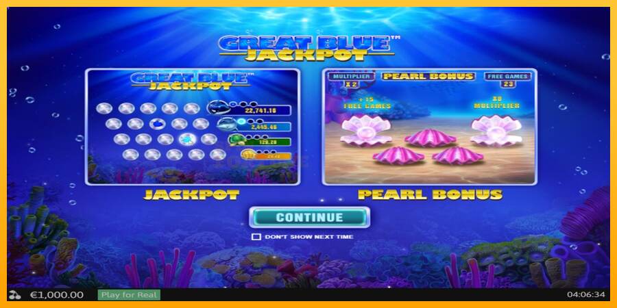 Great Blue Jackpot mesin permainan untuk uang, gambar 1