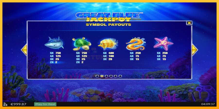 Great Blue Jackpot mesin permainan untuk uang, gambar 5