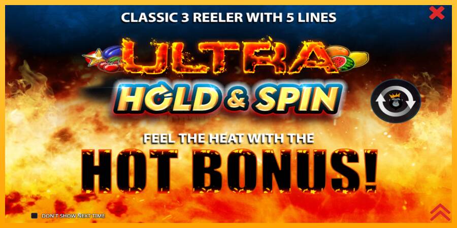 Ultra Hold & Spin mesin permainan untuk uang, gambar 1