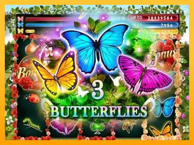 3 Butterflies mesin permainan untuk uang